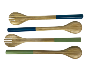 Preview: Salatbesteck aus Bambus